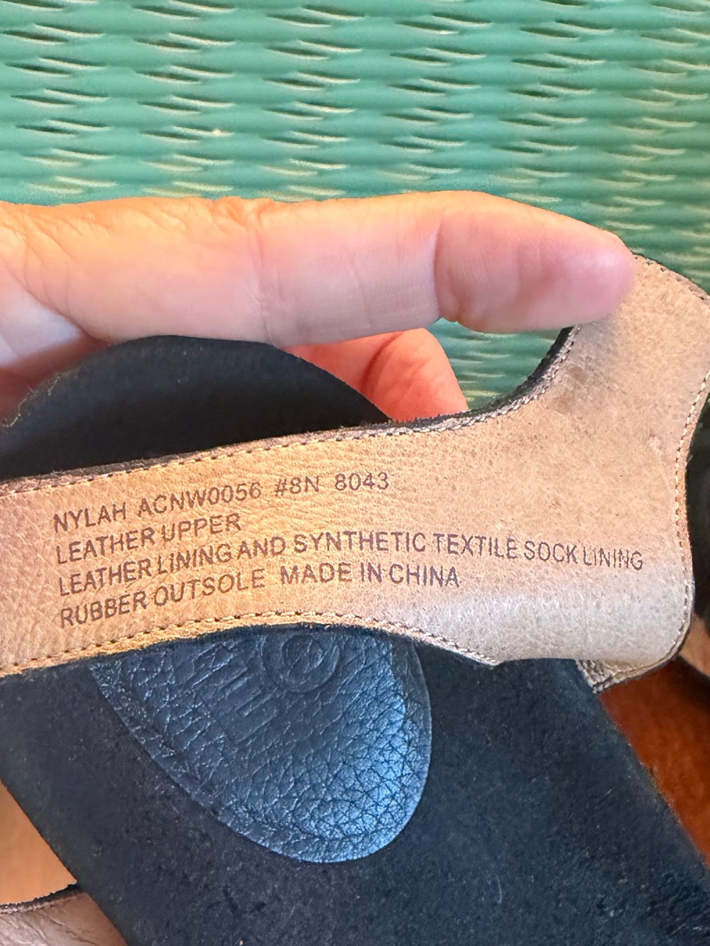 ABEO Nylah Wedge Sandals SZ 8N Color Black - Picture 8 of 10
